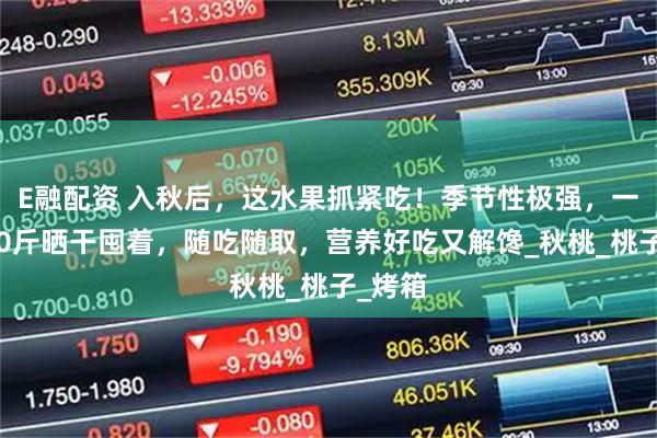 E融配资 入秋后，这水果抓紧吃！季节性极强，一次买20斤晒干囤着，随吃随取，营养好吃又解馋_秋桃_桃子_烤箱