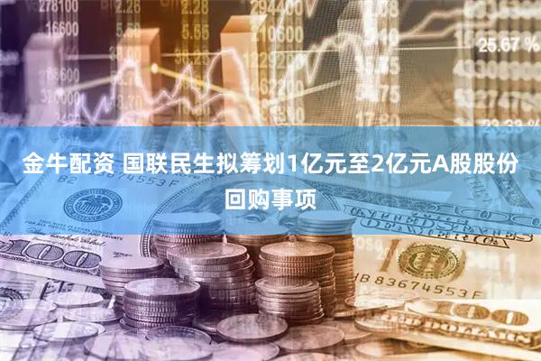 金牛配资 国联民生拟筹划1亿元至2亿元A股股份回购事项